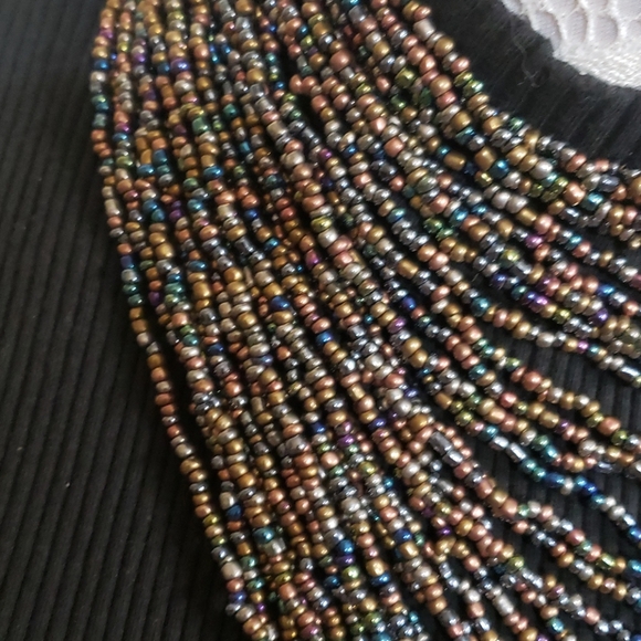 Seedbead Collar Necklace - Picture 3 of 7